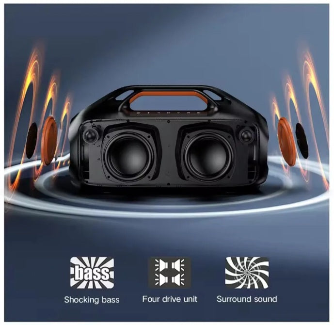 Bajamate PowerSound 160 – 160W Waterproof Bluetooth 5.3 Pool Speaker with Subwoofer, 360° Surround Sound, 12-Hour Battery, IPX8+ Protection, Luxury Audio System for Bajamate Poolside Table and Outdoor Entertainment