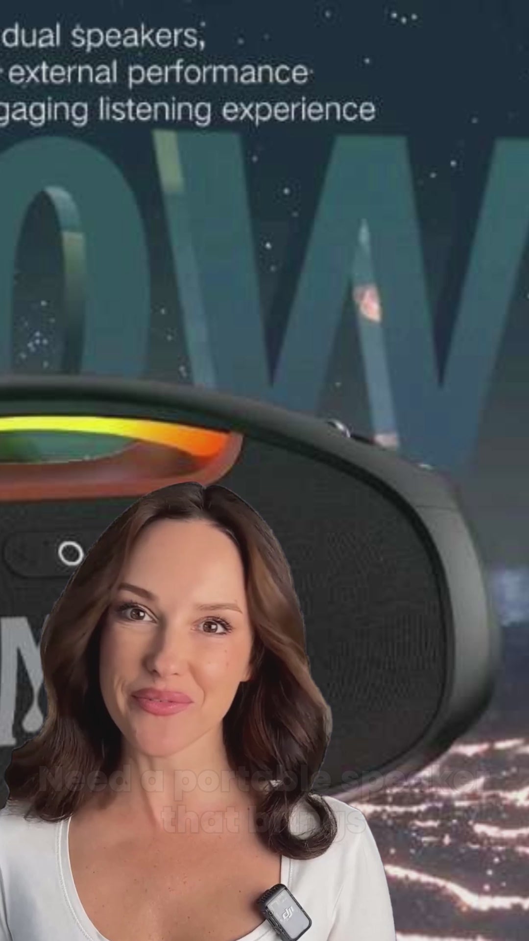 BAJAMATE PowerSound 160 Bluetooth poolside music system video showcasing 160 watts of high-fidelity waterproof audio, built-in subwoofer, 360-degree sound, and premium design for Baja shelf and poolside entertainment. Perfect for luxury pools, patios, and outdoor parties.