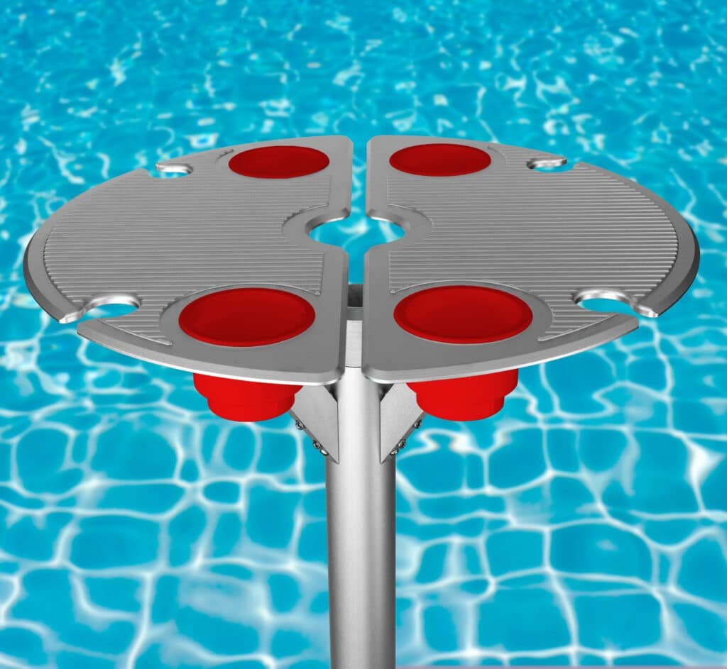 red baja shelf cup holders – set of 4 silicone inserts that fit BajaMate tables