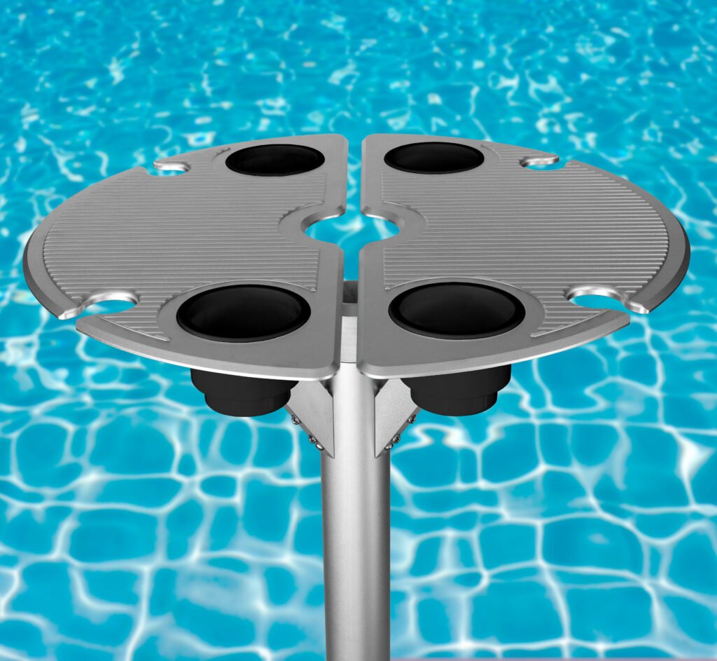 black baja shelf cup holders – set of 4 silicone inserts that fit BajaMate tables