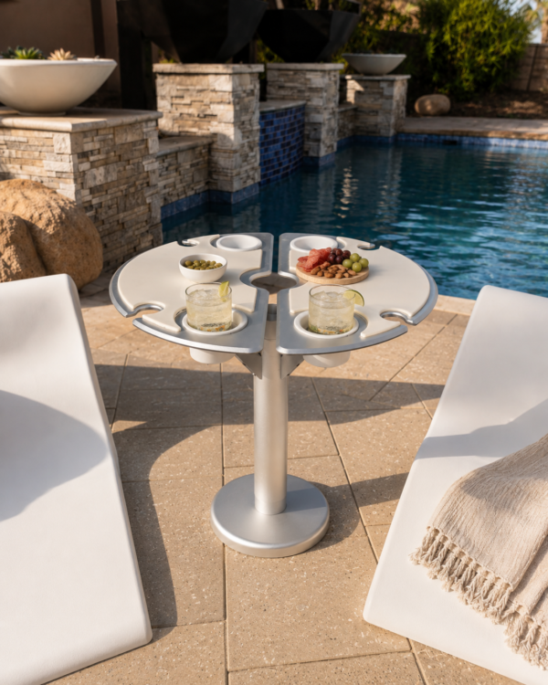 Additional view of BajaMate On-Deck Gather Table System – Aluminum Umbrella Table & Anchor